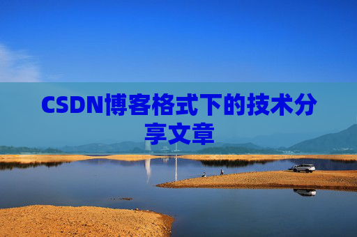 CSDN博客格式下的技术分享文章
